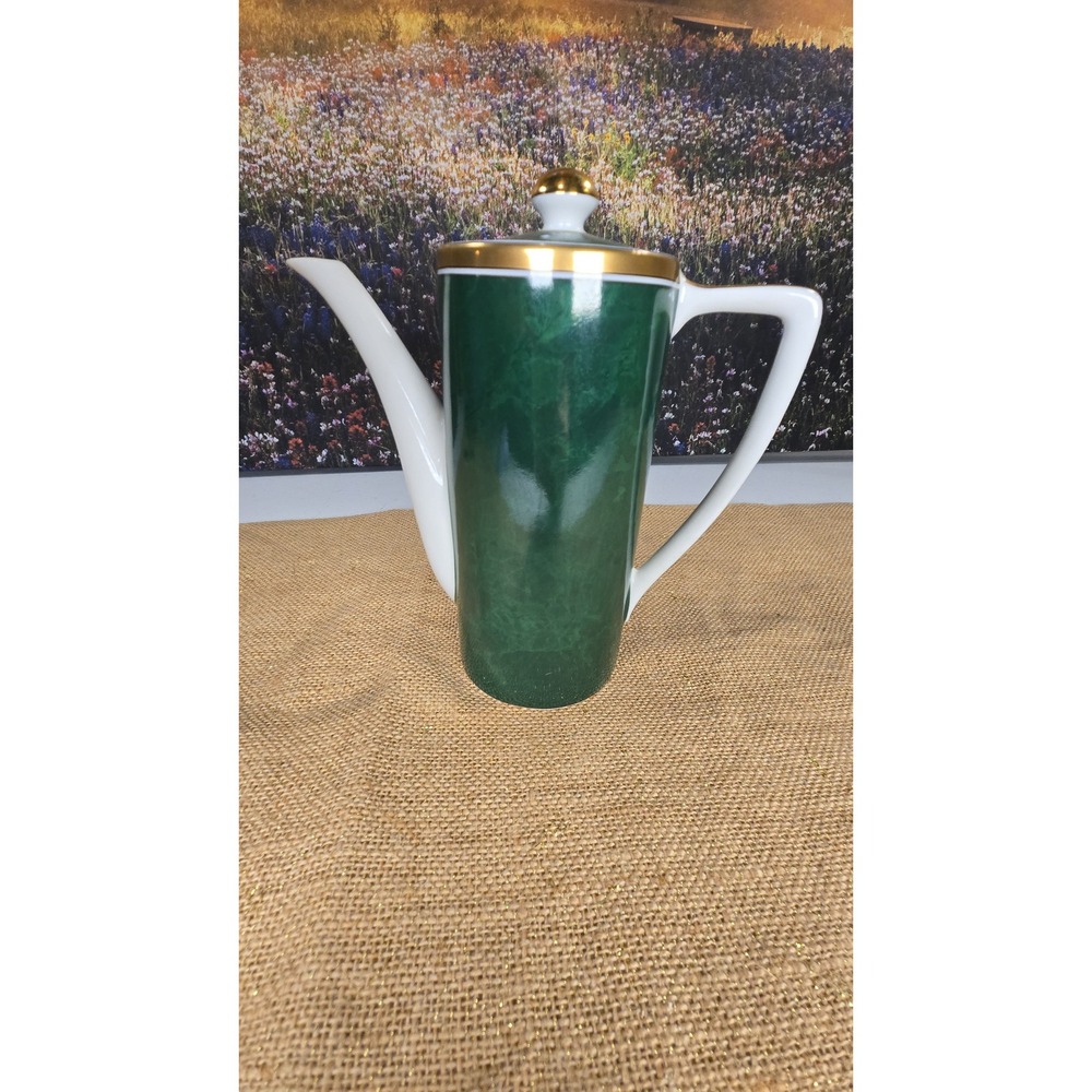 BB-1150.  Otagiri Japan Vintage Malachite tea pot